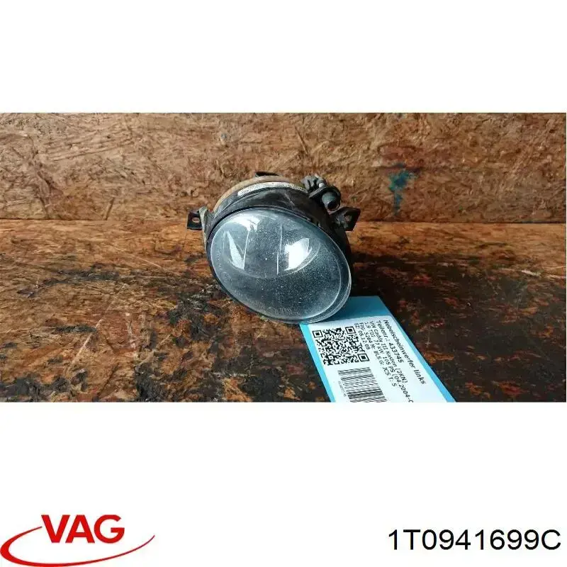 Luz antiniebla izquierdo 1T0941699C VAG