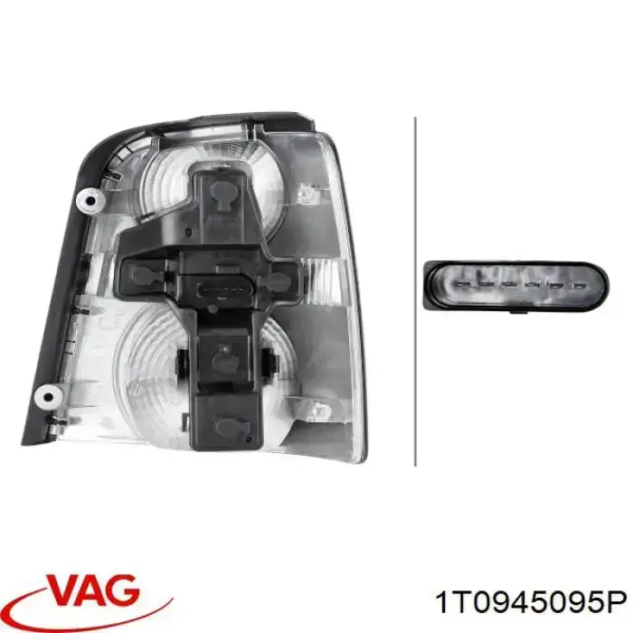 Piloto trasero izquierdo VAG 1T0945095P precio, desde 82,36 EUR