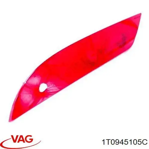 Reflector trasero izquierdo del parachoques VAG 1T0945105C precio, desde 26,43 EUR