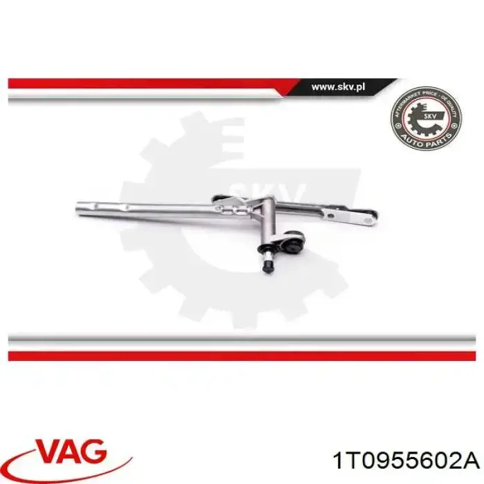 Comprar 1T0955602 VAG Trapezoide del limpiaparabrisas derecho