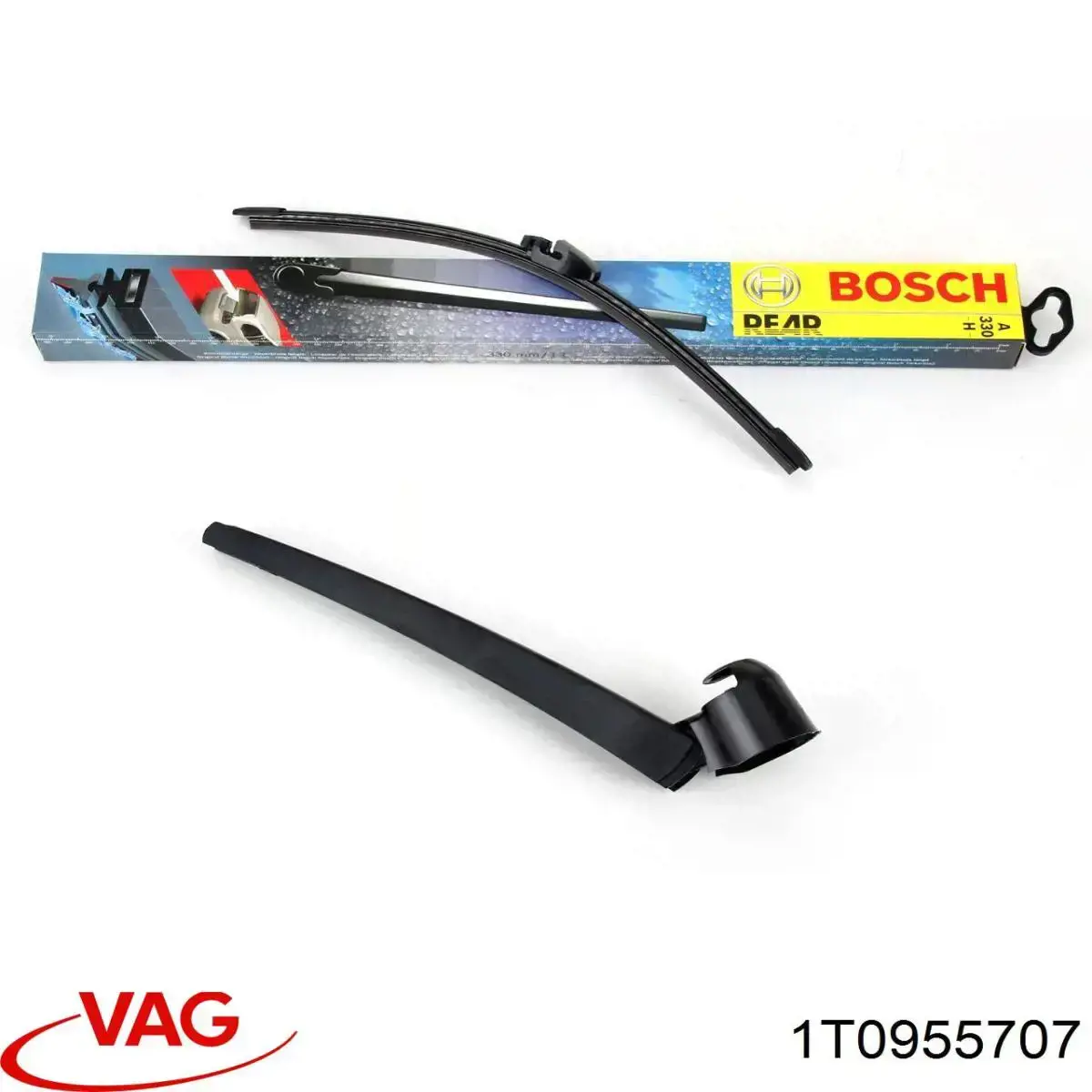1T0955707 VAG Brazo del limpiaparabrisas, luna trasera