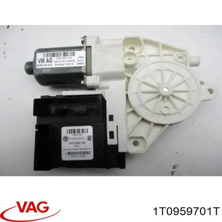 Motor del elevalunas eléctrico 1T0959701T VAG