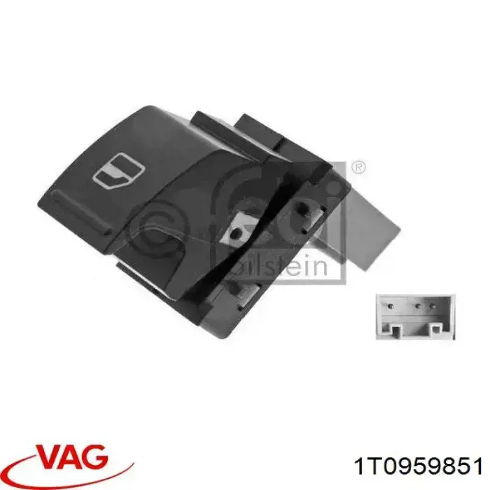 Comprar 1T0959851 VAG Botón de elevalunas delantero derecho