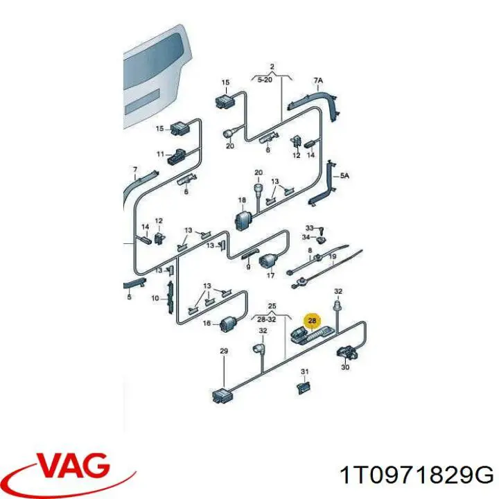  VAG 1T0971829G precio, desde 31,94 EUR