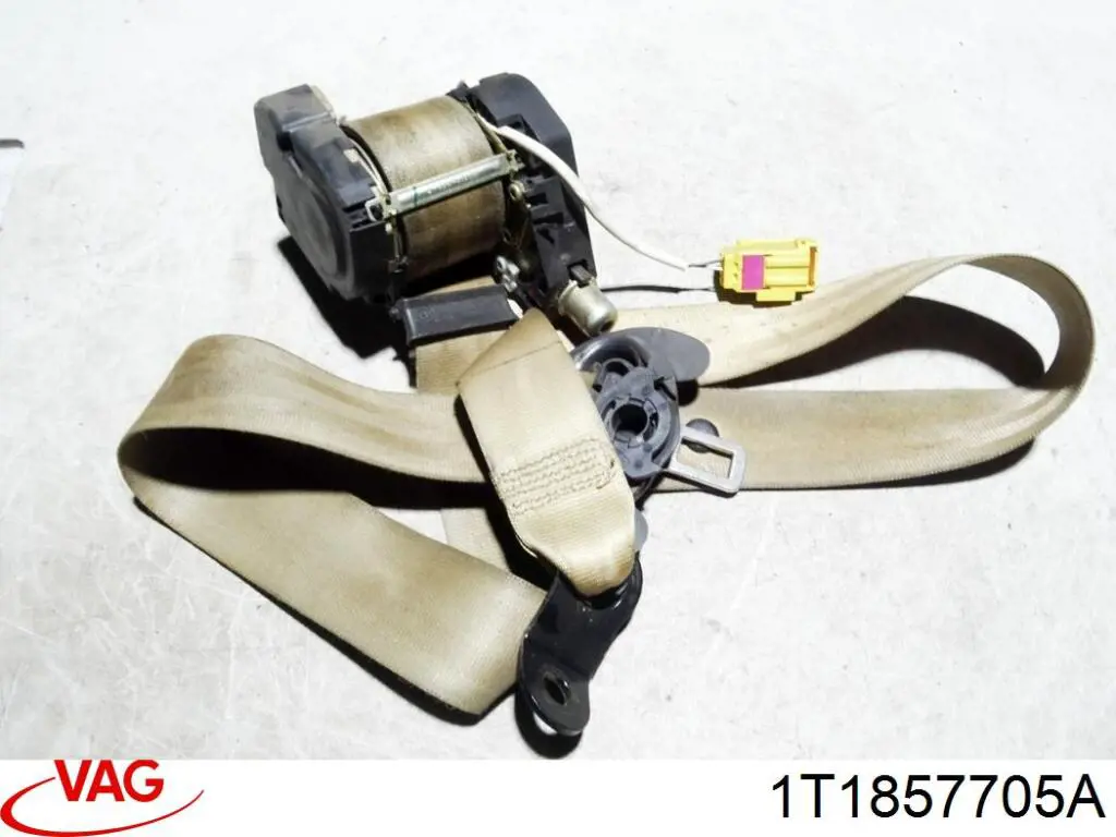 Cinturón de seguridad delantero izquierdo 1T1857705A VAG