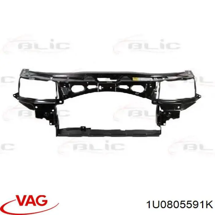 1U0805591K VAG soporte de radiador completo