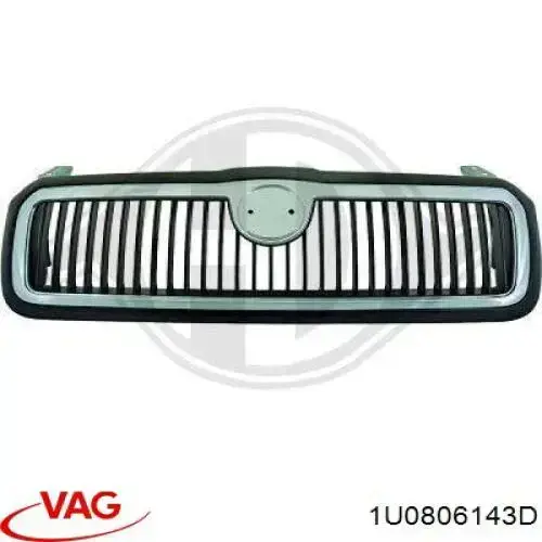 1U0806143D VAG Tabique del compartimiento del motor