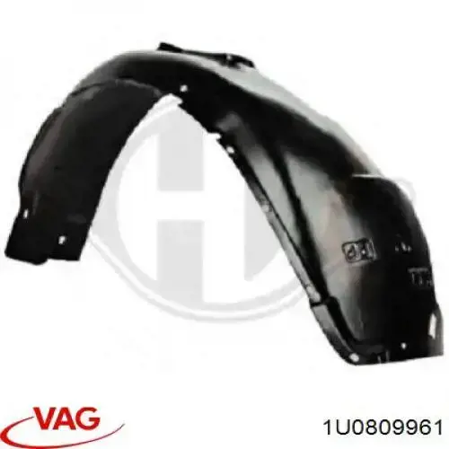 Comprar 1U0809961 VAG Guardalodos interior izquierdo, guardafango delantero