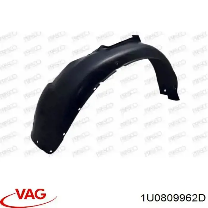 Guardabarros interior derecho, aleta delantera VAG 1U0809962D precio, desde 21,27 EUR