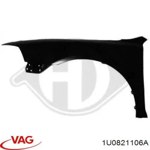 Guardabarros delanteros derecho VAG 1U0821106A precio, desde 96,69 EUR