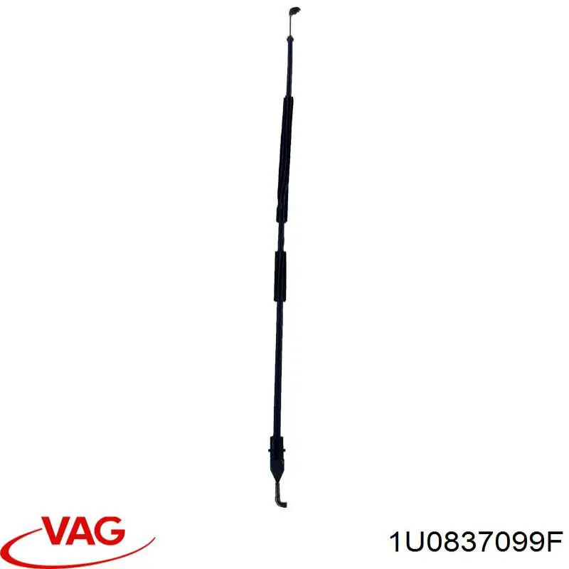 Cable de apertura de cerradura de puerta delantera 1U0837099F VAG