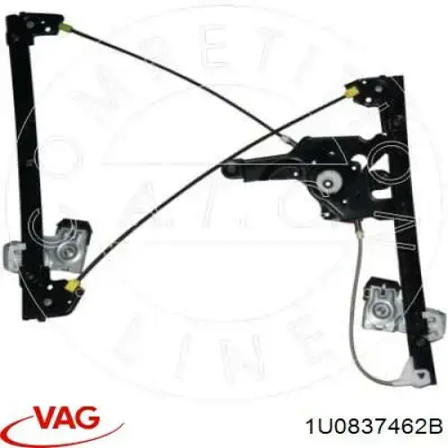 Mecanismo de elevalunas delantero derecha VAG 1U0837462B precio, desde 31,82 EUR