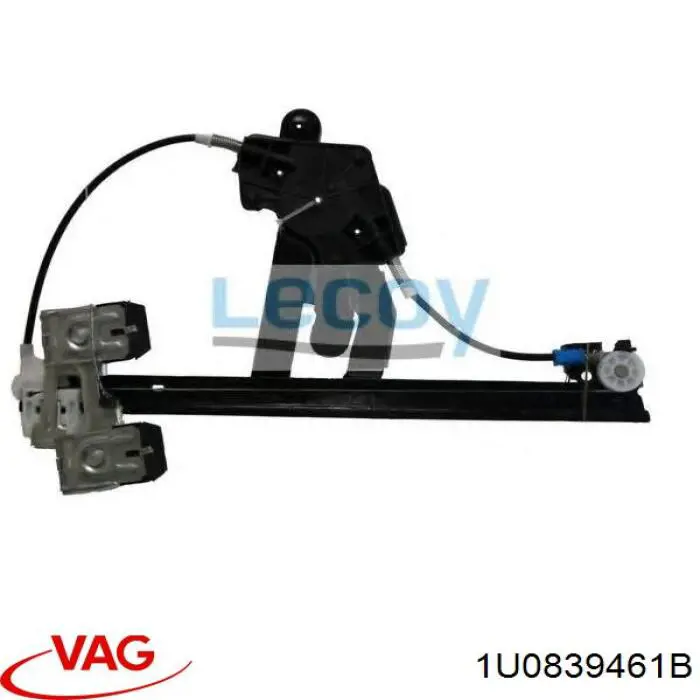 Mecanismo de elevalunas de la puerta trasera izquierda 1U0839461B VAG