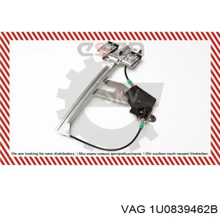 Mecanismo de elevalunas de la puerta trasera derecha VAG 1U0839462B precio, desde 37,69 EUR