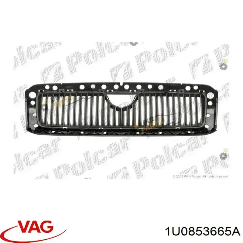 1U0853665A VAG moldura de rejilla de radiador