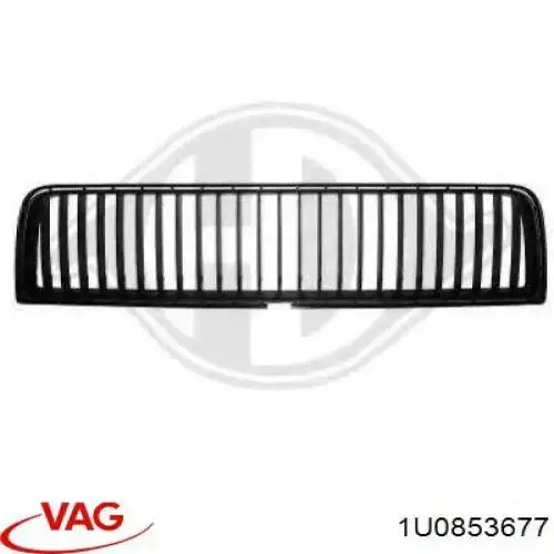 Rejilla de ventilación, paragolpes delantero, central VAG 1U0853677 precio, desde 10,16 EUR