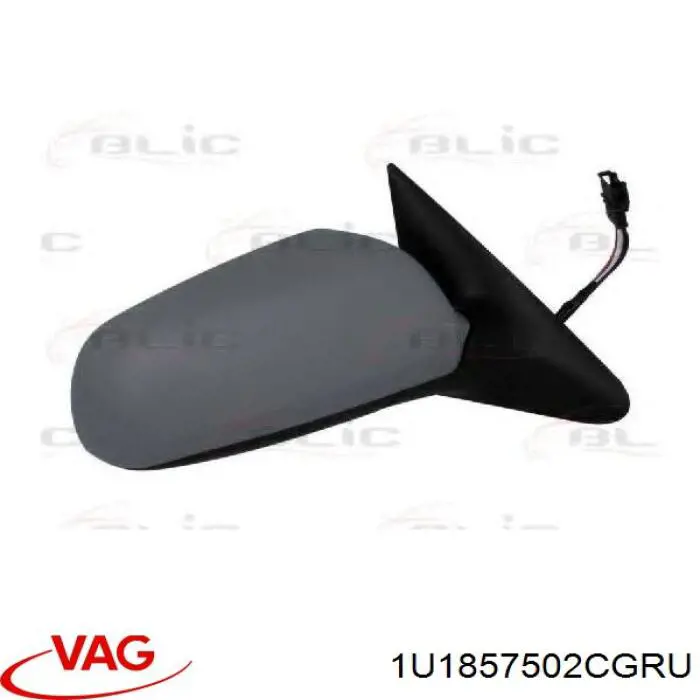 1U1 857 502 C GRU VAG espejo retrovisor derecho