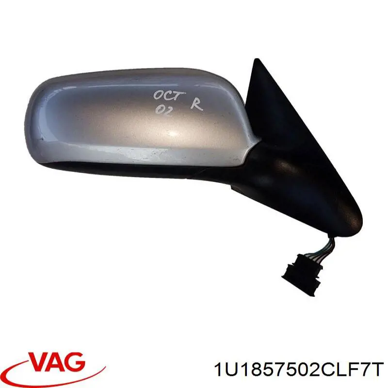 1U1857502CLF7T VAG espejo retrovisor derecho