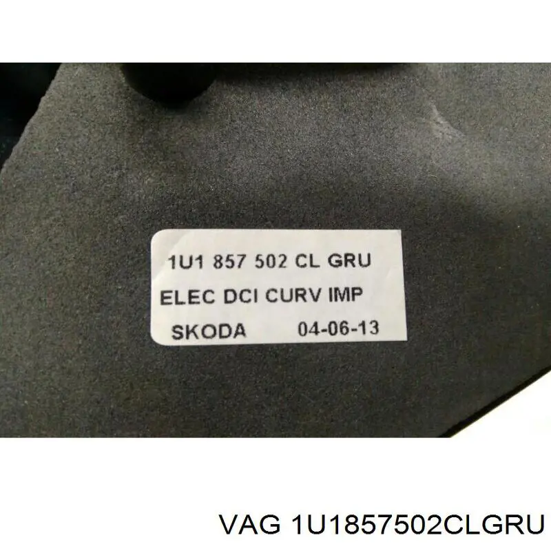 Espejo de retrovisor derecho 1U1857502CLGRU VAG