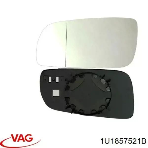 1U1857521B VAG cristal de espejo retrovisor exterior izquierdo