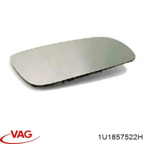 1U1857522H VAG cristal de espejo retrovisor exterior derecho