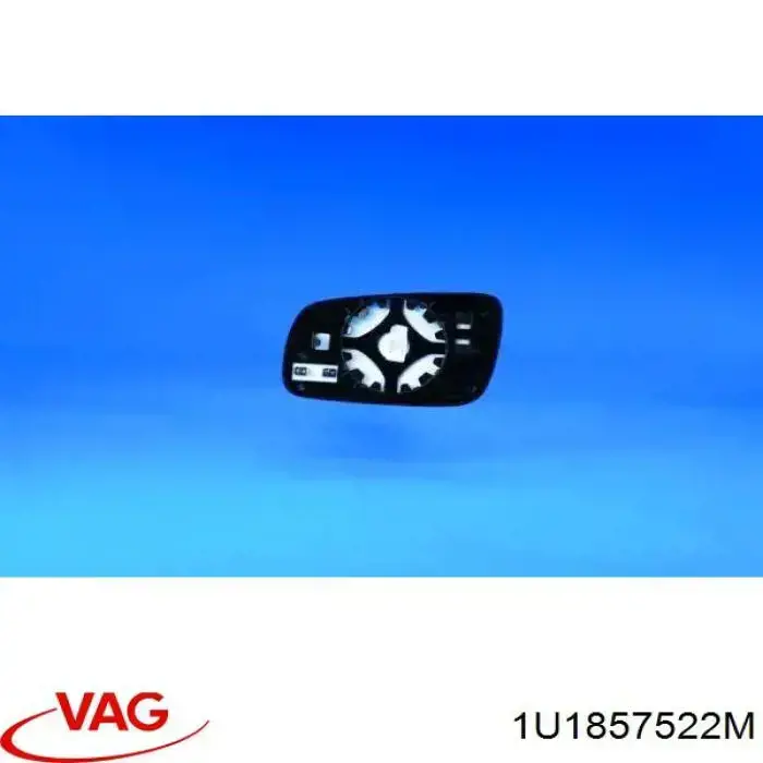 1U1857522M VAG cristal de espejo retrovisor exterior derecho