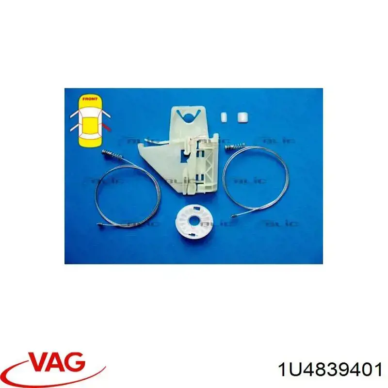 Mecanismo de elevalunas de la puerta trasera izquierda VAG 1U4839401 precio, desde 55,18 EUR