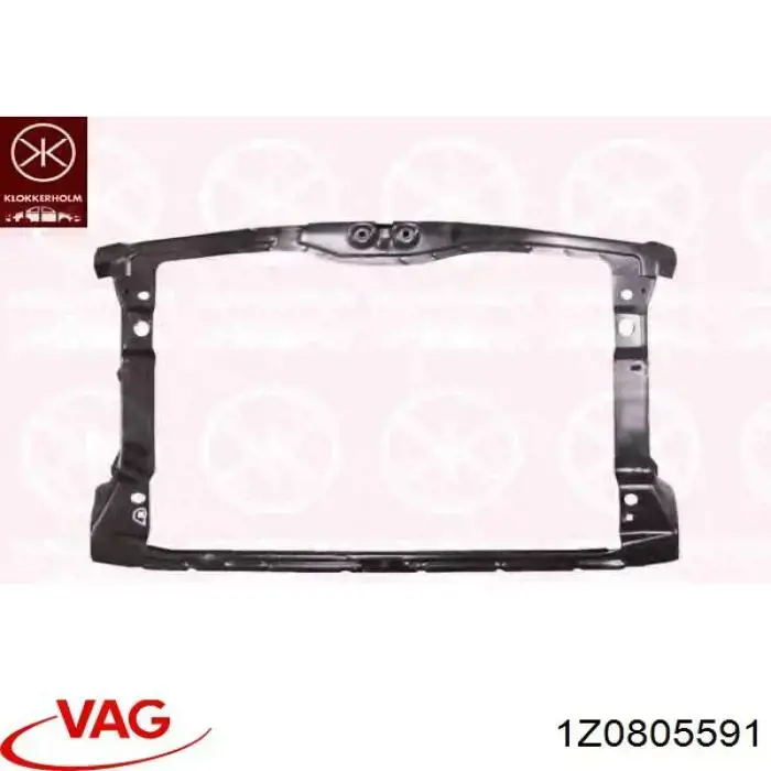 1Z0805591 VAG soporte de radiador completo