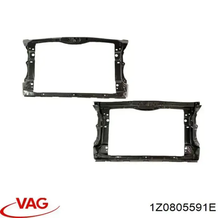 1Z0805591E VAG soporte de radiador completo