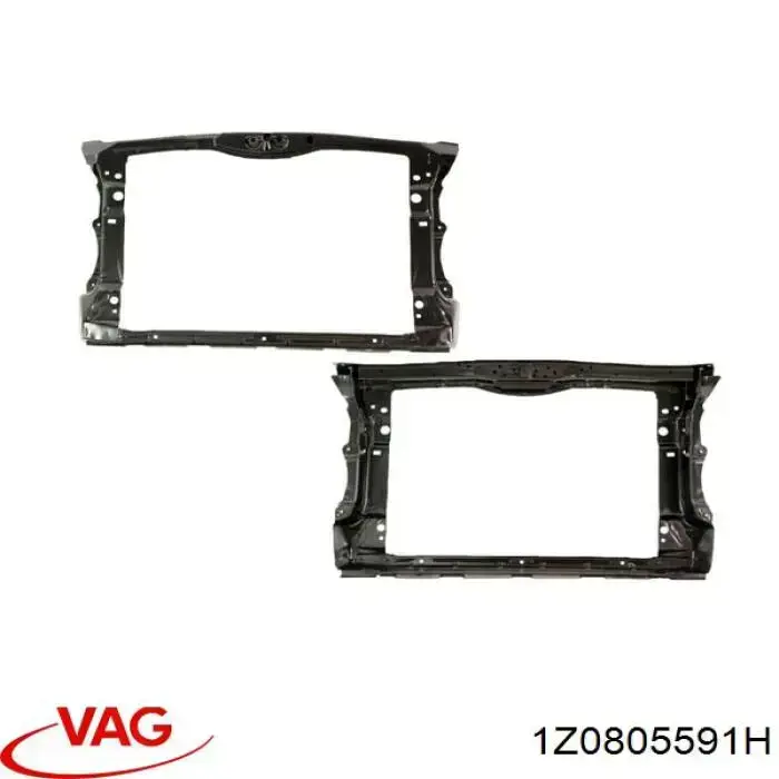 Panel de soporte del radiador y montaje de faros VAG 1Z0805591H precio, desde 80,22 EUR
