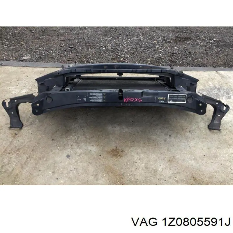1Z0805591J VAG Soporte de radiador completo (panel de montaje para foco)