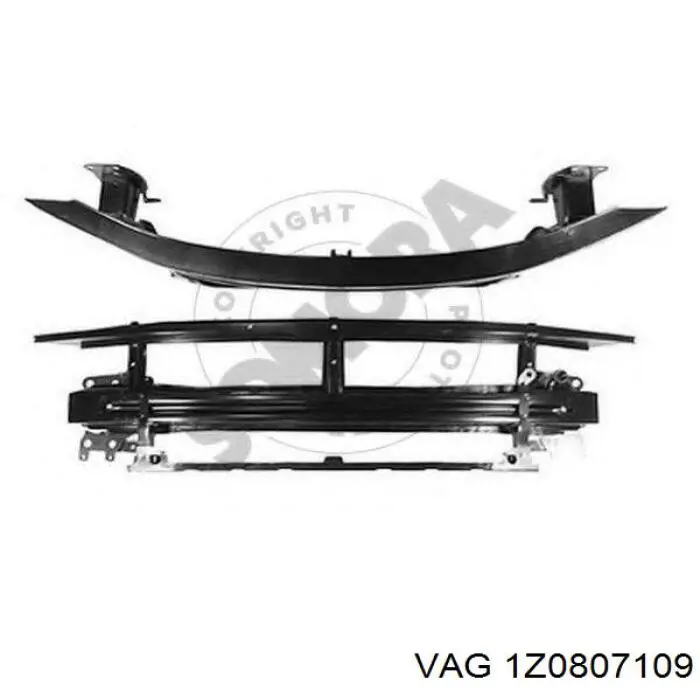 Comprar 1Z0807109 VAG Refuerzo parachoque delantero