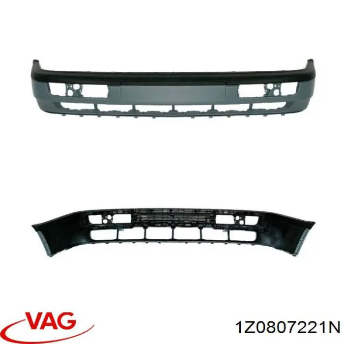 Parachoques delantero VAG 1Z0807221N precio, desde 91,72 EUR