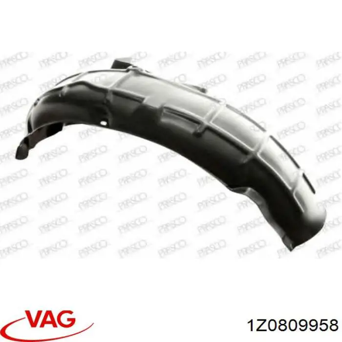 Comprar 1Z0809958 VAG Guardabarros interior trasero derecho del guardafango delantero