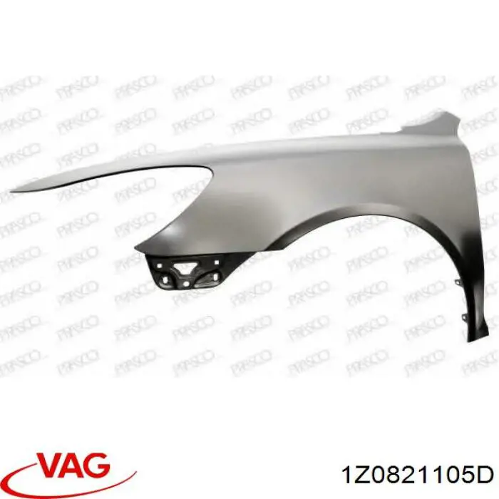 Aleta delantera izquierda VAG 1Z0821105D precio, desde 88,25 EUR