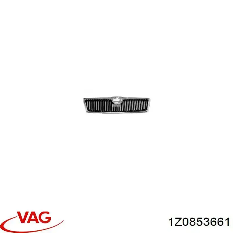 1Z0853661 VAG Moldura de la rejilla del radiador