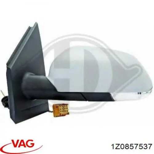 Cubierta De Espejo Retrovisor Izquierdo 1Z08575379B9 VAG