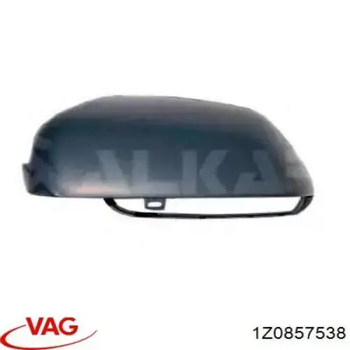 1Z0857538 VAG cubierta de espejo retrovisor derecho