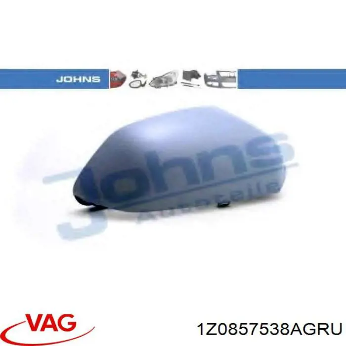 1Z0857538AGRU VAG Cubierta de espejo retrovisor derecho
