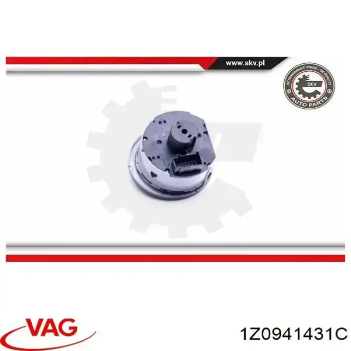 Interruptor de luces en el tablero VAG 1Z0941431C precio, desde 23,14 EUR