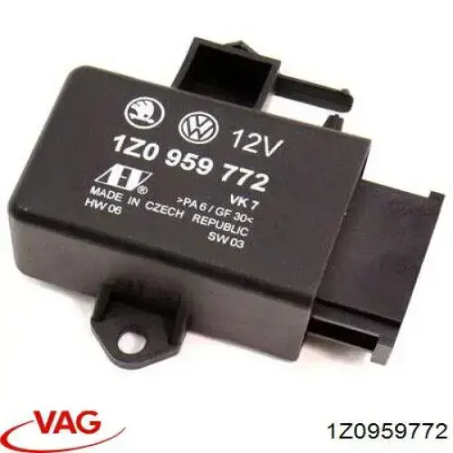 Relé de calefacción de asiento VAG 1Z0959772A