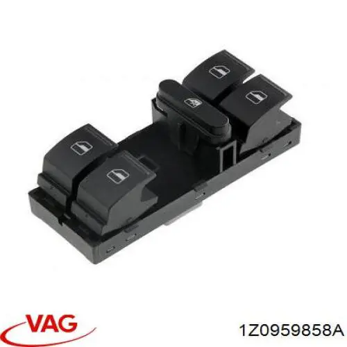 1Z0959858A VAG Unidad de control de elevalunas delantera izquierda