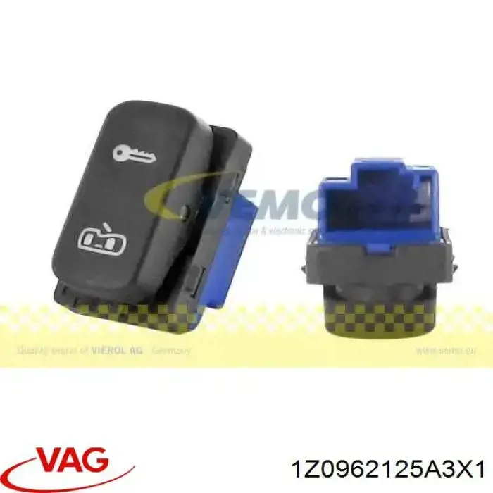 Interruptor de cierre centralizado VAG 1Z0962125A3X1 precio, desde 11,78 EUR