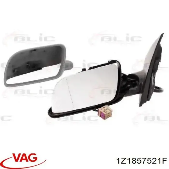 Comprar 1Z1857521F VAG Cristal de espejo retrovisor exterior izquierdo