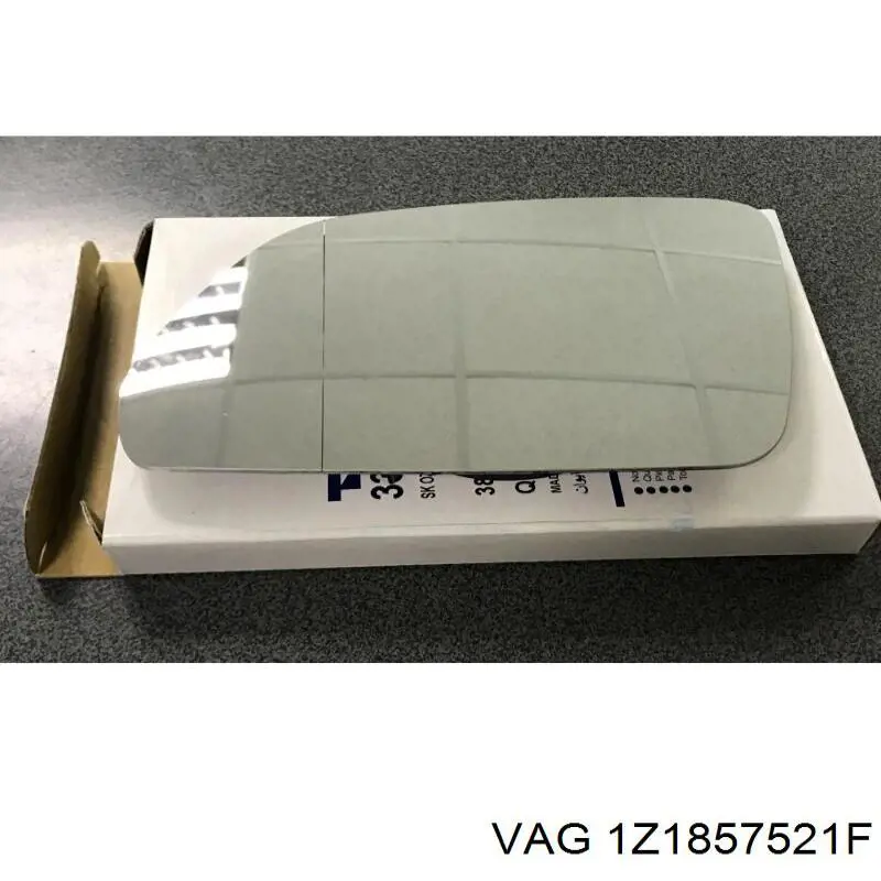 Cristal de espejo retrovisor exterior izquierdo 1Z1857521F VAG