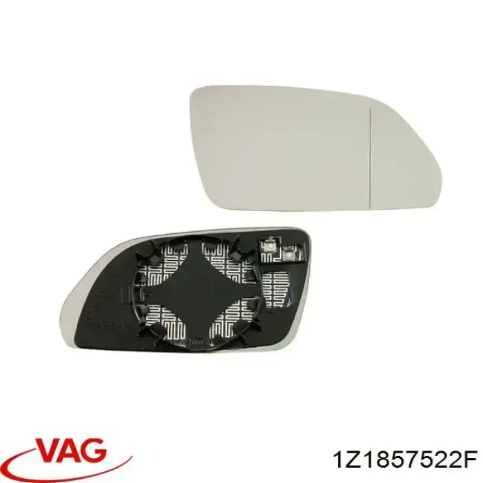 Cristal de espejo retrovisor derecho 1Z1857522F VAG