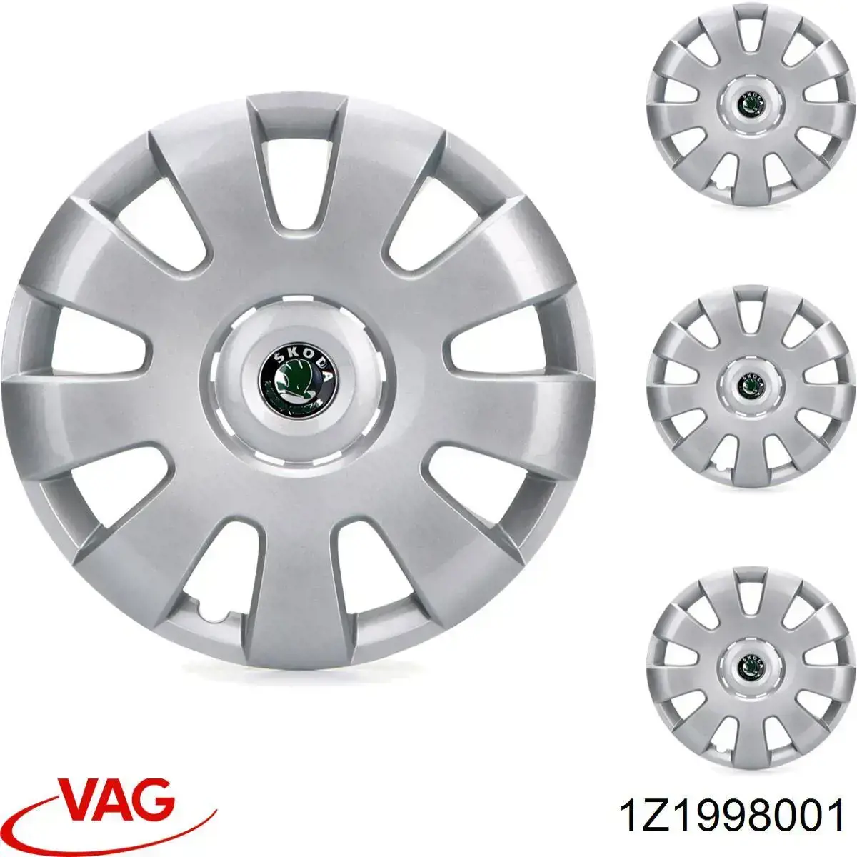 Escobillas de limpiaparabrisas delanteras VAG 1Z1998001