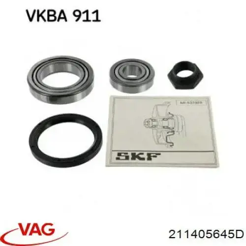 Cojinete exterior del cubo de rueda delantera 211405645D VAG