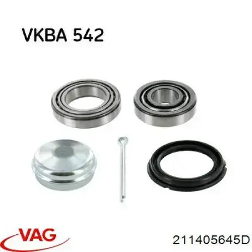 Cojinete exterior del cubo de rueda delantera VAG 211405645D