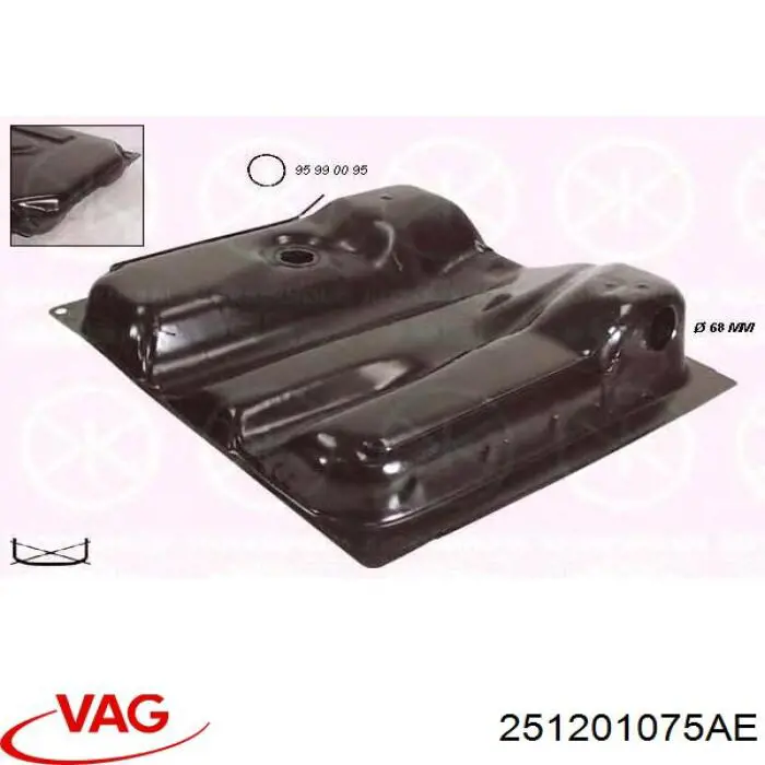 Depósito de gasolina VAG 251201075AE precio, desde 244,94 EUR